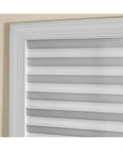 Achim Cordless 48x75 1-2-3 Vinyl Room Darkening Pleated Window Shade -Chic Home Store 10184724 fpx