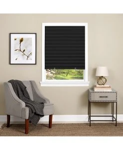 Achim Cordless 48x75 1-2-3 Vinyl Room Darkening Pleated Window Shade