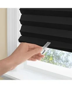 Achim Cordless 48x75 1-2-3 Vinyl Room Darkening Pleated Window Shade -Chic Home Store 10184732 fpx