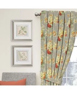 Waverly Sanctuary Rose Floral Window Curtain -Chic Home Store 10429927 fpx