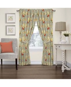 Waverly Sanctuary Rose Floral Window Curtain