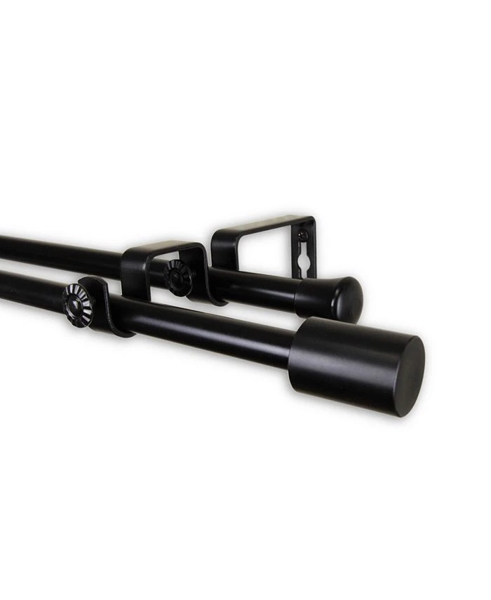 Rod Desyne Nora Double Curtain Rod 0.625 Diameter 84 - 120 3 Rod Desyne Nora Double Curtain Rod 0.625 Diameter 84 - 120