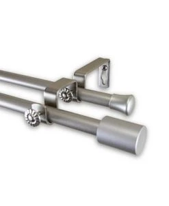 Rod Desyne Nora Double Curtain Rod 0.625 Diameter 28 - 48 16 Rod Desyne Nora Double Curtain Rod 0.625 Diameter 28 - 48 -Chic Home Store 10444159 fpx 1