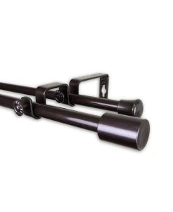 Rod Desyne Nora Double Curtain Rod 0.625 Diameter 28 - 48 14 Rod Desyne Nora Double Curtain Rod 0.625 Diameter 28 - 48 -Chic Home Store 10444162 fpx