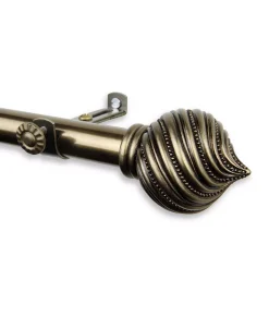 Rod Desyne Bisque Curtain Rod 0.8125 Diameter 120 - 170 -Chic Home Store 10444315 fpx