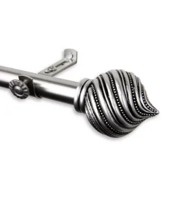 Rod Desyne Bisque Curtain Rod 0.8125 Diameter 66 - 120 -Chic Home Store 10444321 fpx