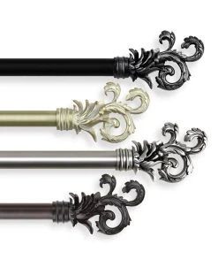 Rod Desyne Plume Curtain Rod 1 Inch Dia 28-48 Inch 15 Rod Desyne Plume Curtain Rod 1 Inch Dia 28-48 Inch -Chic Home Store 10444743 fpx