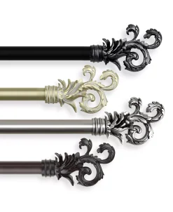 Rod Desyne Plume Curtain Rod 1 Inch Dia -Chic Home Store 10444761 fpx