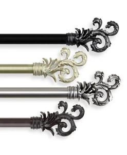 Rod Desyne Plume Curtain Rod 1 Inch Dia 66-120 Inch -Chic Home Store 10444782 fpx