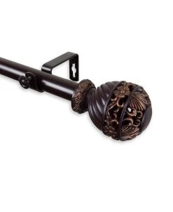 Rod Desyne Lanette Curtain Rod 1 OD 120-170 Inch -Chic Home Store 10444991 fpx