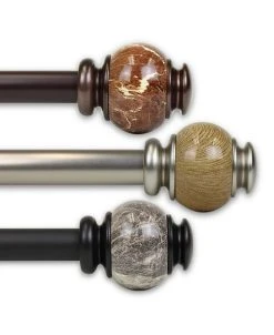 Rod Desyne Marble Curtain Rod 1 OD 28-48 Inch -Chic Home Store 10445045 fpx