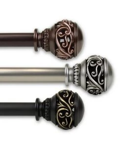 Rod Desyne Isabella Curtain Rod 1 OD 28-48 Inch -Chic Home Store 10445106 fpx
