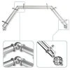 Rod Desyne Twist 0.8125 Bay Window Double Curtain Rod 20 - 36 - 38 - 72 -Chic Home Store 10445405 fpx