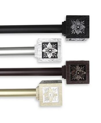 Rod Desyne Ophelia Curtain Rod 1 OD 160-240 Inch 4 Rod Desyne Ophelia Curtain Rod 1 OD 160-240 Inch - Image 2