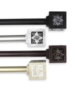 Rod Desyne Ophelia Curtain Rod 1 OD 28-48 Inch -Chic Home Store 10445774 fpx