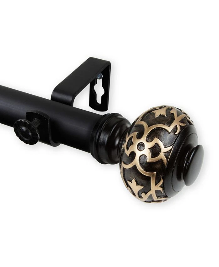 Rod Desyne Maple Curtain Rod 1 OD 120-170 Inch 3 Rod Desyne Maple Curtain Rod 1 OD 120-170 Inch