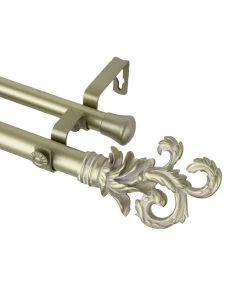 Rod Desyne Plume Double Curtain Rod 1 OD 160-240 Inch -Chic Home Store 10446002 fpx