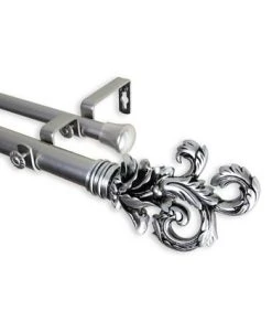 Rod Desyne Plume Double Curtain Rod 1 OD 28-48 Inch -Chic Home Store 10446004 fpx