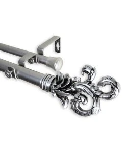 Rod Desyne Plume Double Curtain Rod 1 OD 48-84 Inch -Chic Home Store 10446005 fpx