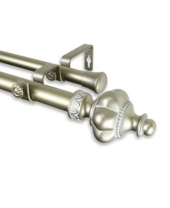 Rod Desyne Terra Double Curtain Rod 1 OD 66-120 Inch 15 Rod Desyne Terra Double Curtain Rod 1 OD 66-120 Inch -Chic Home Store 10446032 fpx