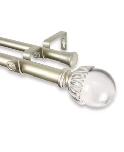 Rod Desyne Pixie Double Curtain Rod 1 OD 120-170 Inch -Chic Home Store 10446091 fpx