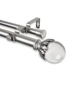 Rod Desyne Pixie Double Curtain Rod 1 OD 120-170 Inch -Chic Home Store 10446099 fpx