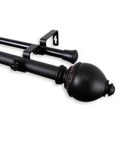Rod Desyne Amona Double Curtain Rod 1 OD 48-84 Inch -Chic Home Store 10446112 fpx