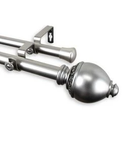 Rod Desyne Amona Double Curtain Rod 1 OD 28-48 Inch -Chic Home Store 10446127 fpx