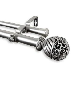 Rod Desyne Lanette Double Curtain Rod 1 OD 28-48 Inch 15 Rod Desyne Lanette Double Curtain Rod 1 OD 28-48 Inch -Chic Home Store 10446160 fpx