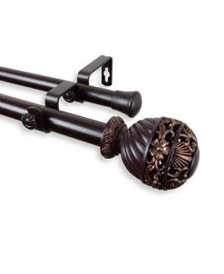 Rod Desyne Lanette Double Curtain Rod 1 OD 120-170 Inch -Chic Home Store 10446173 fpx