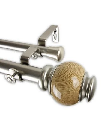 Rod Desyne Marble Double Curtain Rod 1 OD 66-120 Inch 8 Rod Desyne Marble Double Curtain Rod 1 OD 66-120 Inch - Image 6