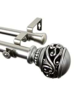 Rod Desyne Isabella Double Curtain Rod 1 OD 120-170 Inch -Chic Home Store 10446250 fpx