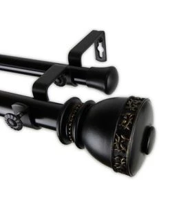 Rod Desyne Laney Double Curtain Rod 1 OD 28-48 Inch -Chic Home Store 10446425 fpx