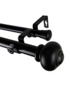 Rod Desyne Tunda Double Curtain Rod 1 OD 66-120 Inch -Chic Home Store 10446451 fpx