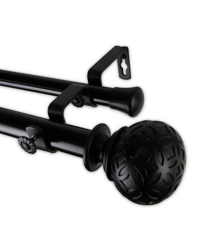 Rod Desyne Odelia Double Curtain Rod 1 OD 160-240 Inch 3 Rod Desyne Odelia Double Curtain Rod 1 OD 160-240 Inch