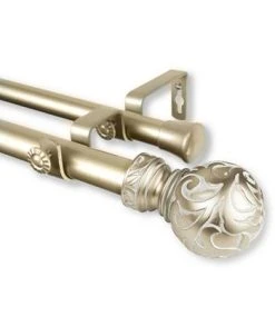 Rod Desyne Cypress Double Curtain Rod 1 OD 66-120 Inch -Chic Home Store 10446506 fpx