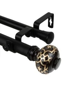 Rod Desyne Maple Double Curtain Rod 1 OD