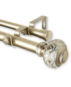 Rod Desyne Maple Double Curtain Rod 1 OD 120-170 Inch -Chic Home Store 10446547 fpx
