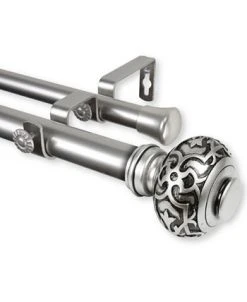 Rod Desyne Maple Double Curtain Rod 1 OD 48-84 Inch -Chic Home Store 10446550 fpx