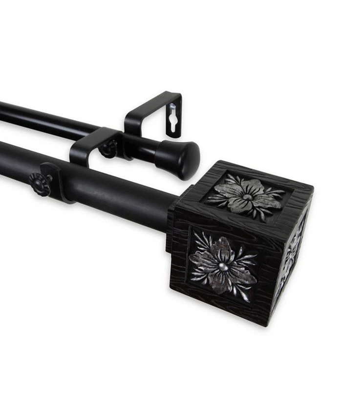 Rod Desyne Ophelia Double Curtain Rod 1 OD 28-48 Inch 3 Rod Desyne Ophelia Double Curtain Rod 1 OD 28-48 Inch