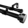 Rod Desyne Bonnet Double Curtain Rod 1 OD 66-120 Inch
