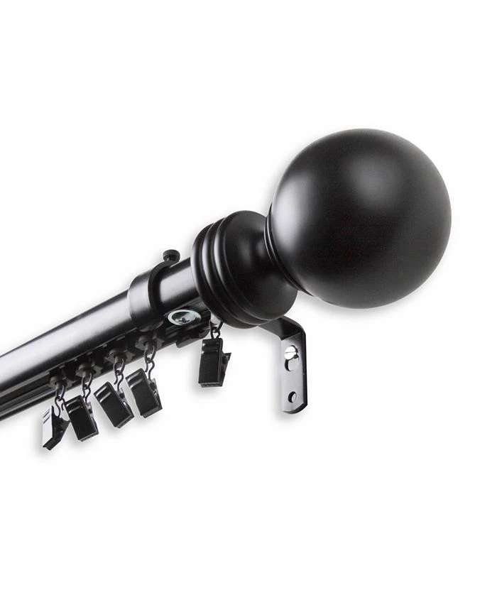 Rod Desyne Sphere Contemporary Traverse Rod 86-120 Inch 3 Rod Desyne Sphere Contemporary Traverse Rod 86-120 Inch