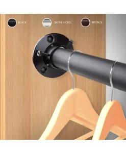 Rod Desyne 1 Adjustable Closet Rod 28-48 Inch And Socket Set -Chic Home Store 10447110 fpx