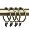 Rod Desyne 2-1/2 Inch Curtain Rings W/ Clip (Set Of 10) 2 Rod Desyne 2-1/2 Inch Curtain Rings W/ Clip (Set Of 10) -Chic Home Store 10447143 fpx