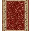 KM Home CLOSEOUT!! Pesaro Floral Red 5'5 X 7'7 Area Rug