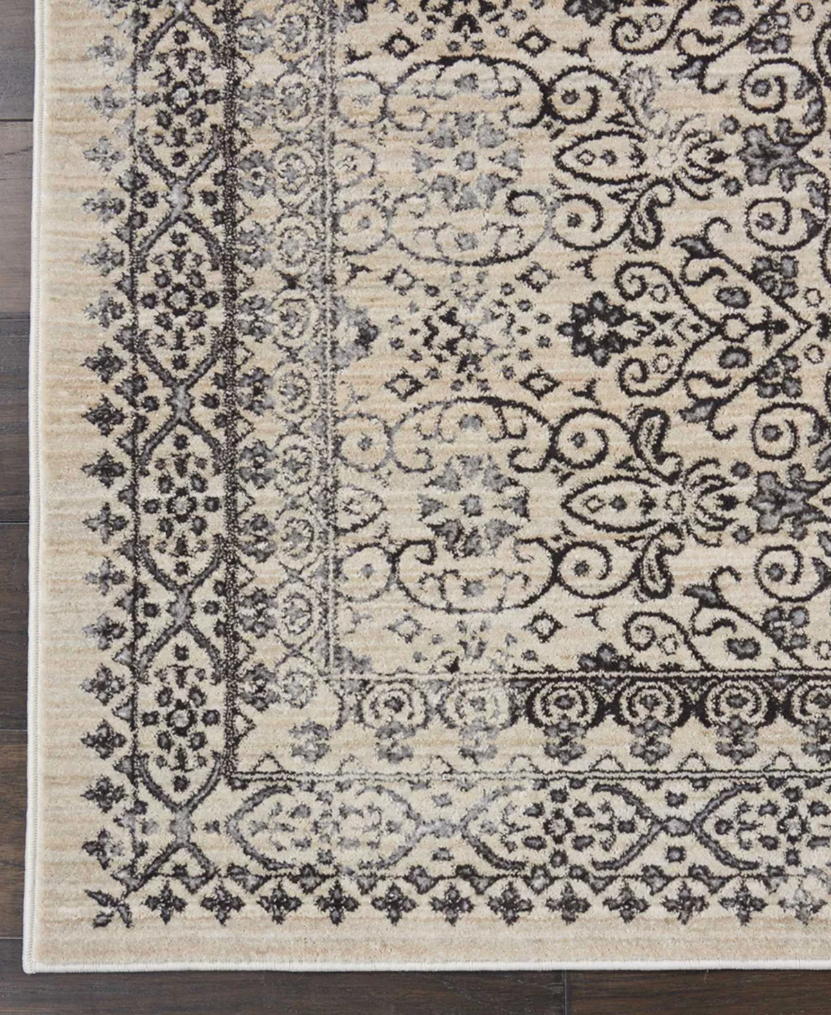 Kathy Ireland Home KI34 Silver Screen KI342 Gray 4' X 6' Area Rug 5 Kathy Ireland Home KI34 Silver Screen KI342 Gray 4' X 6' Area Rug - Image 3