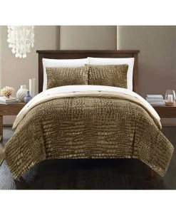 Chic Home Alligator 3-Pc Queen Comforter Set