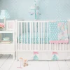 My Baby Sam Pixie Baby In Aqua 3pc Crib Set -Chic Home Store 10923690 fpx
