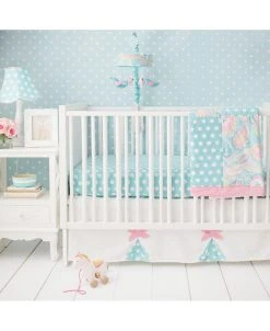 My Baby Sam Pixie Baby In Aqua 3pc Crib Set