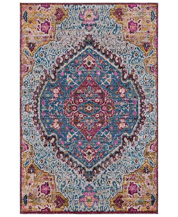 Surya Anika ANI-1015 Aqua 5'3 X 7'3 Area Rug 3 Surya Anika ANI-1015 Aqua 5'3 X 7'3 Area Rug